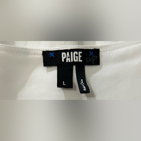 Paige Rosalee Drawstring Mini Dress w Flutter Sleeves & Scalloped V-neck - Picture 10 of 11